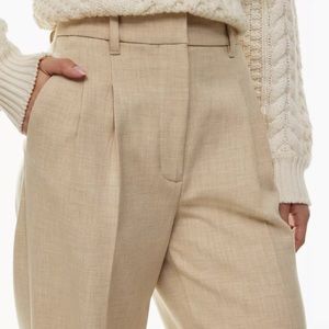 Aritzia Wilfred Effortless pant - NWOT Heather Oat Beige